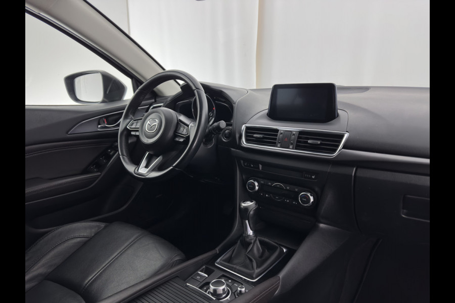 Mazda 3 2.0 SkyActiv-G 120 GT-M (INCL-BTW) *LUXURY-LEATHER | FULL-LED | ADAPTIVE-CRUISE | BLIND-SPOT |  BOSE-SOUND | CAMERA | KEYLESS | DAB+ | HEATED-SPORTSEATS | NAVI-FULLMAP | HEAD-UP | PRIVACY-GLASS | LANE-ASSIST | 18''A