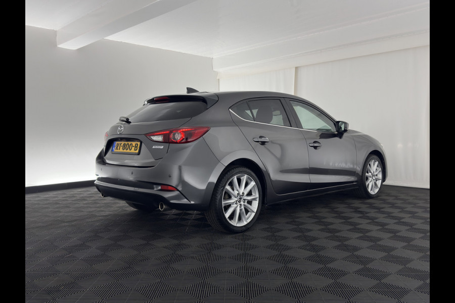 Mazda 3 2.0 SkyActiv-G 120 GT-M (INCL-BTW) *LUXURY-LEATHER | FULL-LED | ADAPTIVE-CRUISE | BLIND-SPOT |  BOSE-SOUND | CAMERA | KEYLESS | DAB+ | HEATED-SPORTSEATS | NAVI-FULLMAP | HEAD-UP | PRIVACY-GLASS | LANE-ASSIST | 18''A