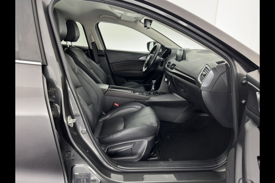 Mazda 3 2.0 SkyActiv-G 120 GT-M (INCL-BTW) *LUXURY-LEATHER | FULL-LED | ADAPTIVE-CRUISE | BLIND-SPOT |  BOSE-SOUND | CAMERA | KEYLESS | DAB+ | HEATED-SPORTSEATS | NAVI-FULLMAP | HEAD-UP | PRIVACY-GLASS | LANE-ASSIST | 18''A