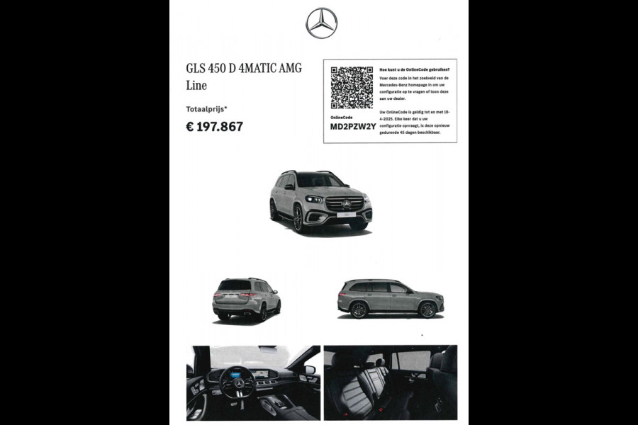 Mercedes-Benz GLS GLS 450 d 4MATIC AMG Line | Compleet | 23 inch