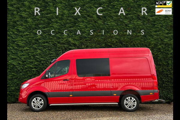Mercedes-Benz Sprinter 317 1.9 CDI L2H2 DubbelCabine Automaat Navi Leder Carplay 170PK !!NIEUWBINNEN!!