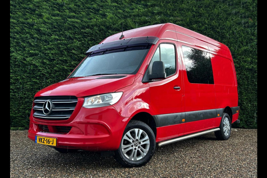 Mercedes-Benz Sprinter 317 1.9 CDI L2H2 DubbelCabine Automaat Navi Leder Carplay 170PK !!NIEUWBINNEN!!