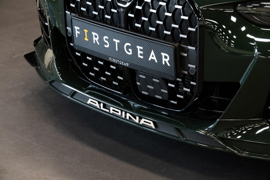 Alpina B4 GT Gran Coupe *Nr. 50 / Brewster Green / Schuif-/kanteldak / Harman Kardon / Standverwarming / Keyless / HUD / Surround-View*
