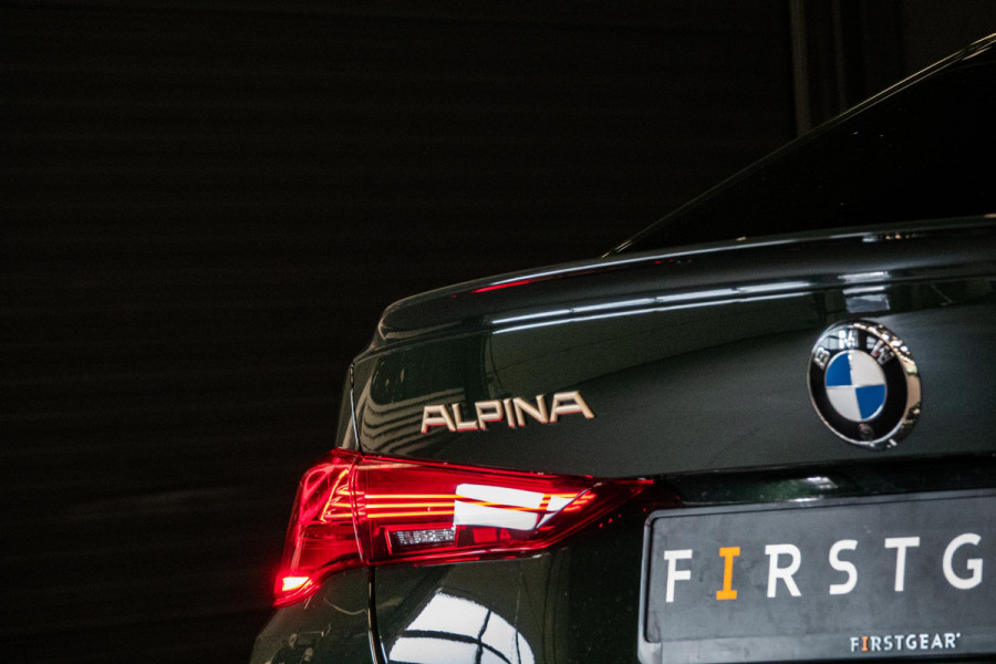 Alpina B4 GT Gran Coupe *Nr. 50 / Brewster Green / Schuif-/kanteldak / Harman Kardon / Standverwarming / Keyless / HUD / Surround-View*