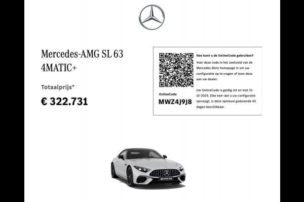 Mercedes-Benz SL-Klasse Roadster SL 63 4MATIC+ | Achteras best. | LIFT Mercedes-Benz SL-Klasse Roadster SL 63 4MATIC+ | Achteras best. | LIFT