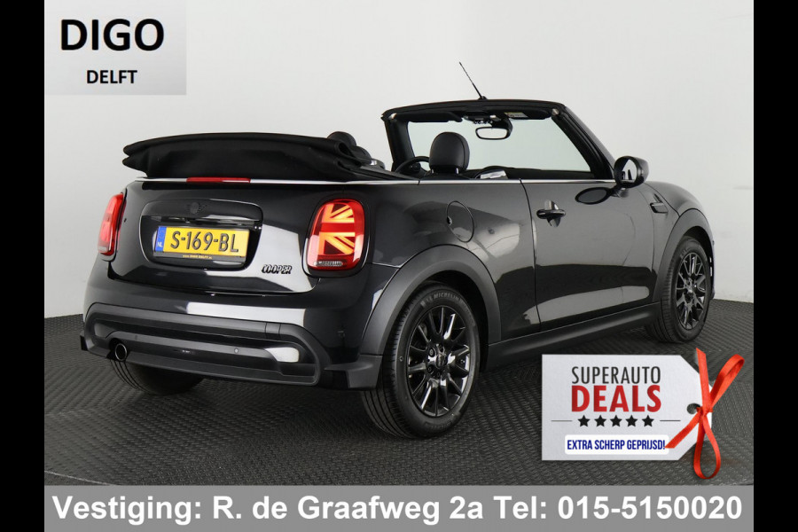 MINI Cabrio 1.5 Cooper Black-Sport Automaat 140 PK | Navigatie | Camera | Climate Control |