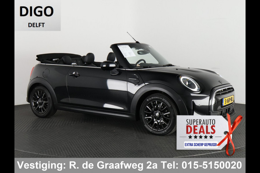 MINI Cabrio 1.5 Cooper Black-Sport Automaat 140 PK | Navigatie | Camera | Climate Control |
