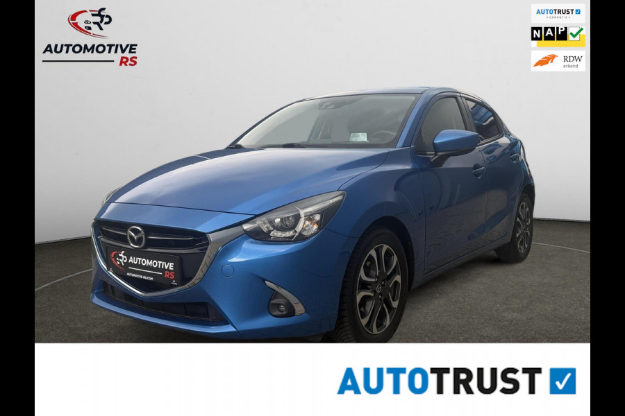 Mazda 2 1.5 Skyactiv-G GT-M |Navi|LED|CarPlay/android auto|Dodehoek|Keyless|PDC+Cam|Stoelverwarming|HUD|Parkeerhulp|Clima|