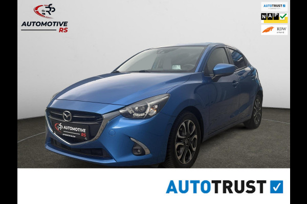 Mazda 2 1.5 Skyactiv-G GT-M |Navi|LED|CarPlay/android auto|Dodehoek|Keyless|PDC+Cam|Stoelverwarming|HUD|Parkeerhulp|Clima|