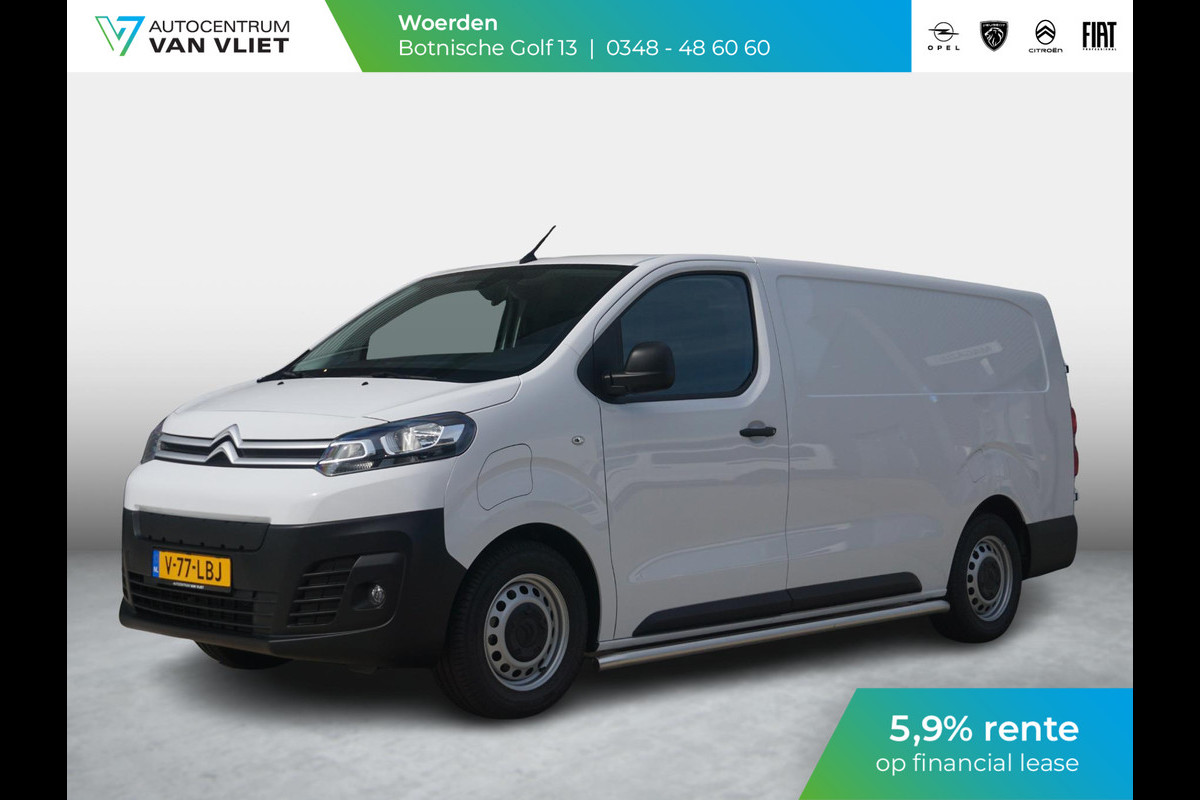 Citroën ë-Jumpy L3 75 kWh | camera | navi incl. Apple Carplay | betimmering | sidebars | backbar | comfort scheidingswand