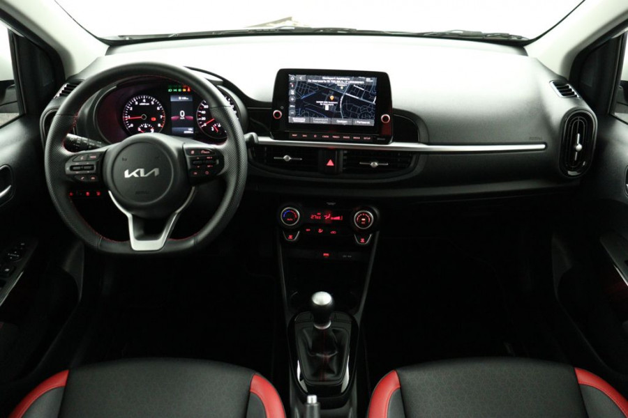 Kia Picanto 1.0 DPi GT-Line - Navigatie - Cruise Control - Camera - Leder - Keyless - Apple CarPlay/Android Auto - Fabrieksgarantie tot 07-2030