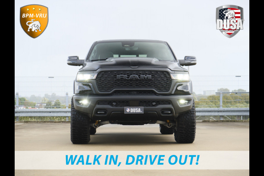 Dodge Ram | 1500 | Rebel | Night | 4x4 | Crew Cab | 3.0L Twin-turbo I6 | BPM-VRIJ | LPG | 10,2 inch Passenger Screen | Harman Kardon | Incl trekhaak | Incl LPG Getoonde accessoires zijn verkrijgbaar tegen meerprijs
