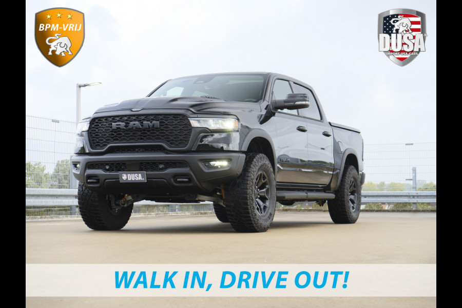 Dodge Ram | 1500 | Rebel | Night | 4x4 | Crew Cab | 3.0L Twin-turbo I6 | BPM-VRIJ | LPG | 10,2 inch Passenger Screen | Harman Kardon | Incl trekhaak | Incl LPG Getoonde accessoires zijn verkrijgbaar tegen meerprijs