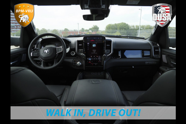 Dodge Ram | 1500 | Rebel | Night | 4x4 | Crew Cab | 3.0L Twin-turbo I6 | BPM-VRIJ | LPG | 10,2 inch Passenger Screen | Harman Kardon | Incl trekhaak | Incl LPG Getoonde accessoires zijn verkrijgbaar tegen meerprijs