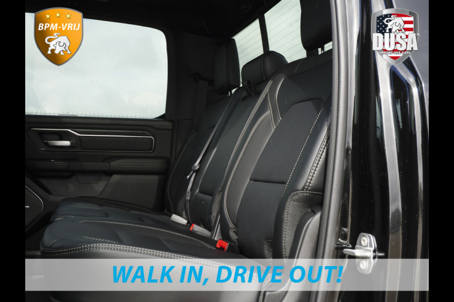 Dodge Ram | 1500 | Rebel | Night | 4x4 | Crew Cab | 3.0L Twin-turbo I6 | BPM-VRIJ | LPG | 10,2 inch Passenger Screen | Harman Kardon | Incl trekhaak | Incl LPG Getoonde accessoires zijn verkrijgbaar tegen meerprijs