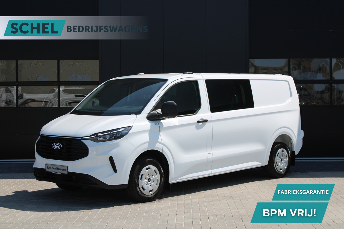 Ford Transit Custom 320 2.0 TDCI L2H1 Trend DC 136pk - Carplay - Android - Camera - Trekhaak - LED koplampen - Stoel + Stuurverwarming - Rijklaar