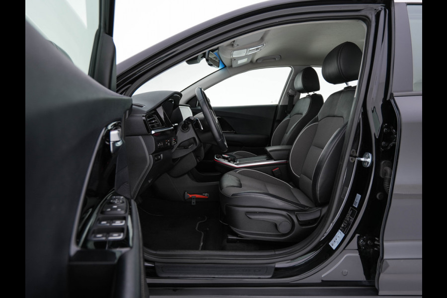 Kia e-Niro DynamicLine 64 kWh [ 3-Fase ] (INCL-BTW)  Aut. *LEATHER-FABRIC | NAVI-FULLMAP | AMBIENT-LIGHT | DAB+ | ADAPTIVE-CRUISE | CAMERA | HEATED-COMFORTSEATS | KEYLESS | DIGI-COCKPIT | SHIFT-PADDLES | CARPLAY | 17"ALU*