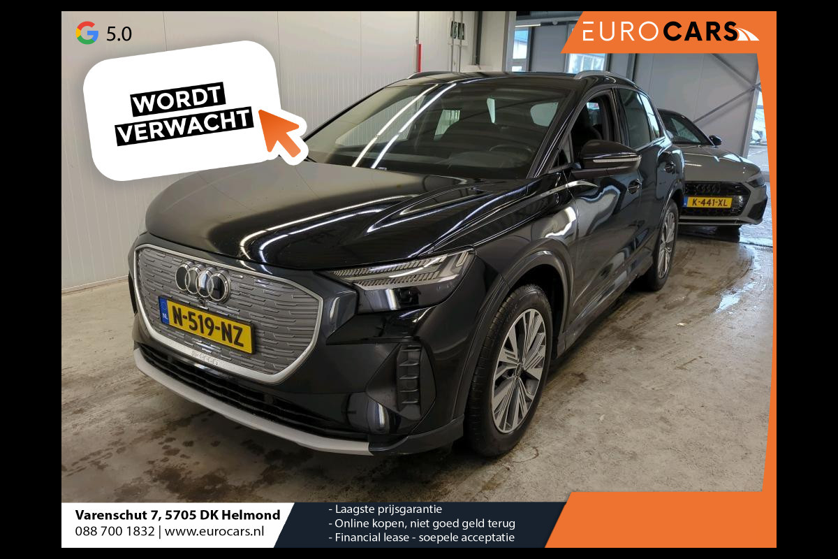 Audi Q4 e-tron 40 Launch edition Advanced 77 kWh Navigatie Apple Carplay/Android Auto Parkeersensoren Cruise Control Elektrische achterklep Ledverlichting Stoelverwarming Virtual Cockpit Climate Control Lichtmetalen velgen