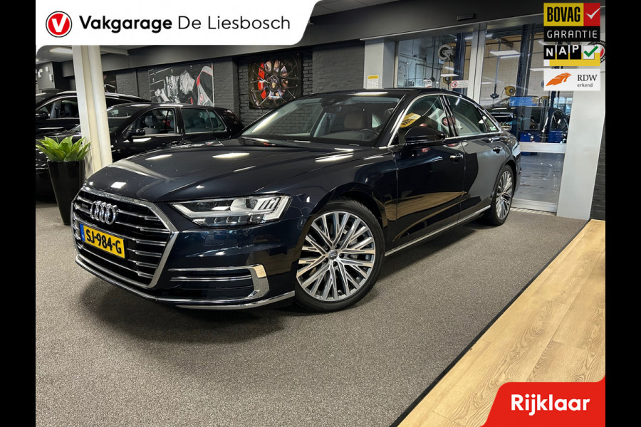 Audi A8 55 TFSI quattro / Leder / Navigatie / 20inch / B&O / stoel verwarming voor + achter.