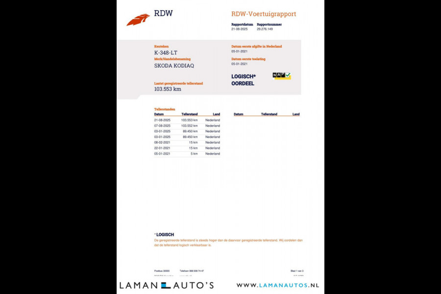 Škoda Kodiaq 1.5 TSI 150pk DSG Business Edition Aut. | Pano Open Dak Leder/Alcantara CarPlay Canton 19" Sirius LMV ECC Navi LED ACC Camera Me Škoda Kodiaq 1.5 TSI 150pk DSG Business Edition Aut. | Pano Open Dak Leder/Alcantara CarPlay Canton 19" Sirius LMV ECC Navi LED ACC Camera Me