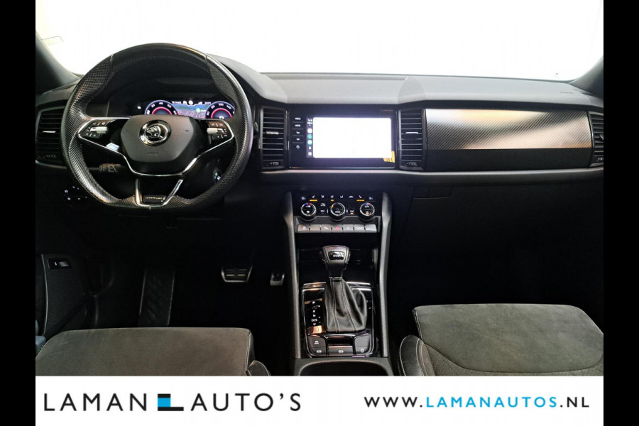 Škoda Kodiaq 1.5 TSI 150pk DSG Sportline Business Aut. | Panorama Open dak Virtual Leder/Alcantara CarPlay Columbus Canton 20" Vega LMV ECC N