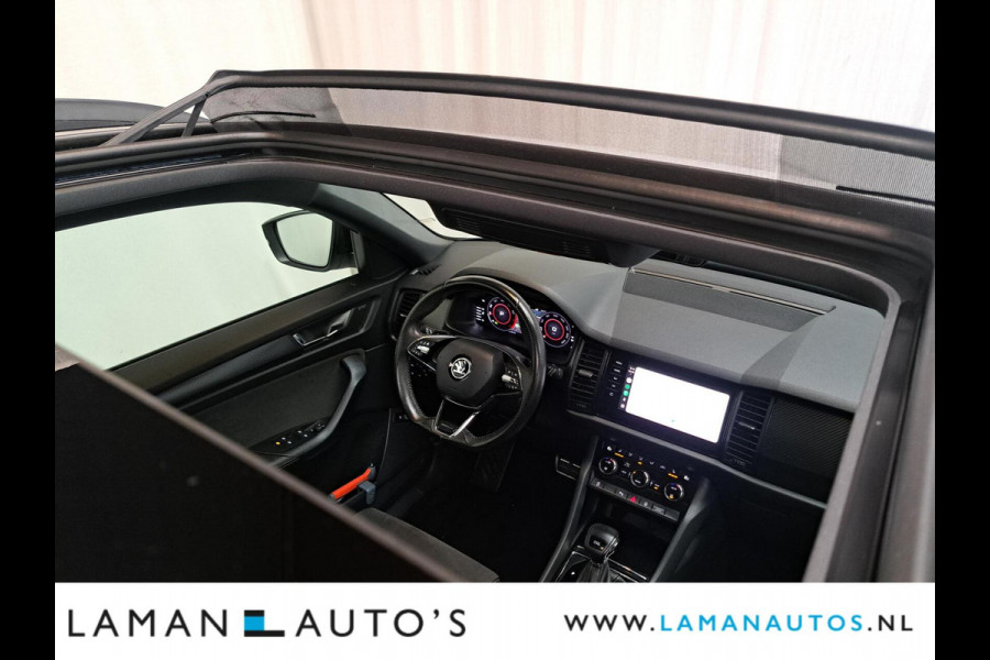 Škoda Kodiaq 1.5 TSI 150pk DSG Sportline Business Aut. | Panorama Open dak Virtual Leder/Alcantara CarPlay Columbus Canton 20" Vega LMV ECC N