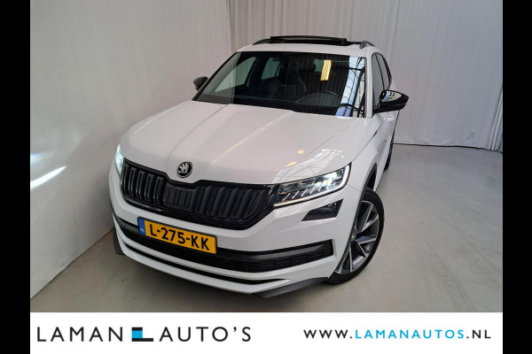 Škoda Kodiaq 1.5 TSI 150pk DSG Sportline Business Aut. | Panorama Open dak Virtual Leder/Alcantara CarPlay Columbus Canton 20" Vega LMV ECC N