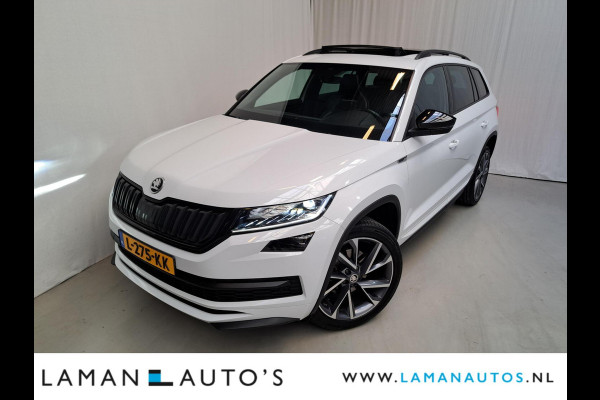 Škoda Kodiaq 1.5 TSI 150pk DSG Sportline Business Aut. | Panorama Open dak Virtual Leder/Alcantara CarPlay Columbus Canton 20" Vega LMV ECC N