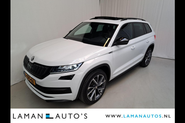 Škoda Kodiaq 1.5 TSI 150pk DSG Sportline Business Aut. | Panorama Open dak Virtual Leder/Alcantara CarPlay Columbus Canton 20" Vega LMV ECC N