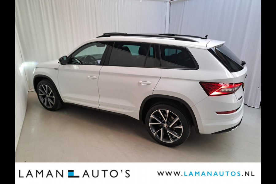 Škoda Kodiaq 1.5 TSI 150pk DSG Sportline Business Aut. | Panorama Open dak Virtual Leder/Alcantara CarPlay Columbus Canton 20" Vega LMV ECC N