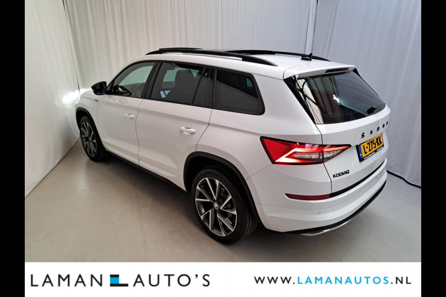 Škoda Kodiaq 1.5 TSI 150pk DSG Sportline Business Aut. | Panorama Open dak Virtual Leder/Alcantara CarPlay Columbus Canton 20" Vega LMV ECC N