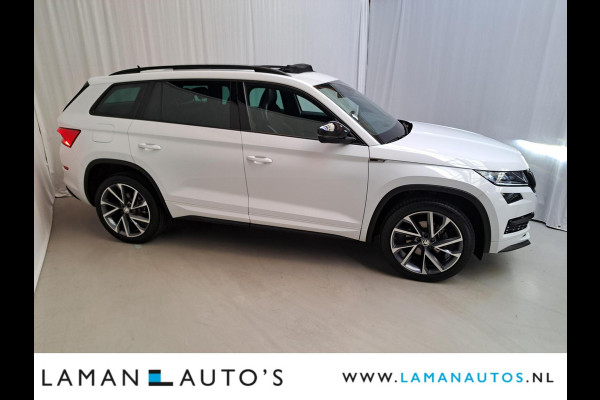 Škoda Kodiaq 1.5 TSI 150pk DSG Sportline Business Aut. | Panorama Open dak Virtual Leder/Alcantara CarPlay Columbus Canton 20" Vega LMV ECC N