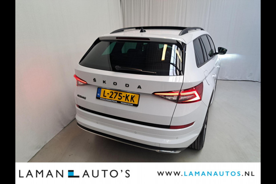 Škoda Kodiaq 1.5 TSI 150pk DSG Sportline Business Aut. | Panorama Open dak Virtual Leder/Alcantara CarPlay Columbus Canton 20" Vega LMV ECC N