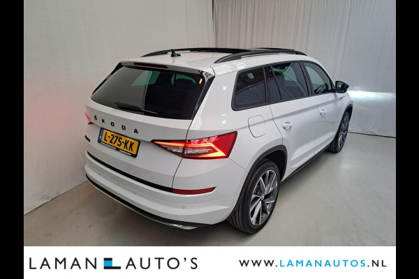 Škoda Kodiaq 1.5 TSI 150pk DSG Sportline Business Aut. | Panorama Open dak Virtual Leder/Alcantara CarPlay Columbus Canton 20" Vega LMV ECC N