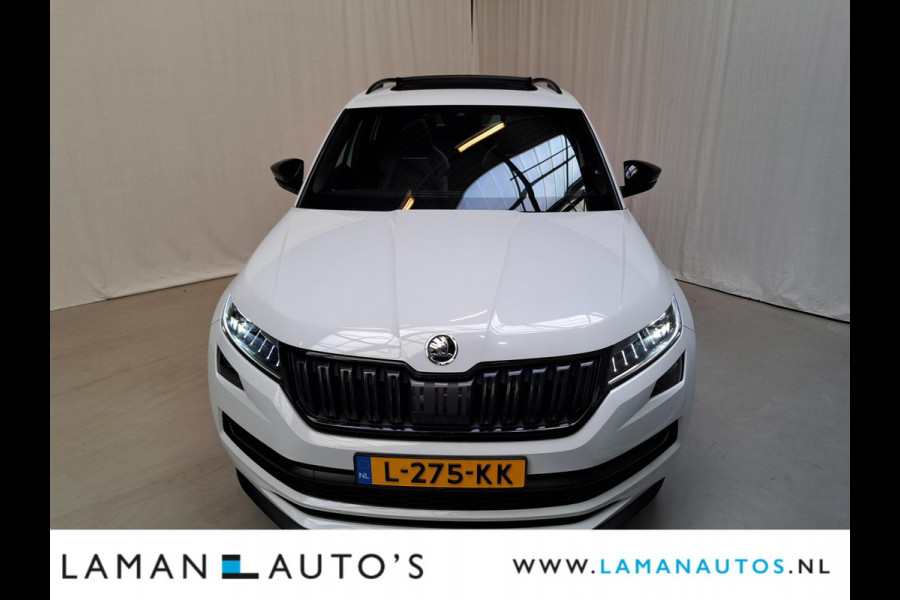 Škoda Kodiaq 1.5 TSI 150pk DSG Sportline Business Aut. | Panorama Open dak Virtual Leder/Alcantara CarPlay Columbus Canton 20" Vega LMV ECC N