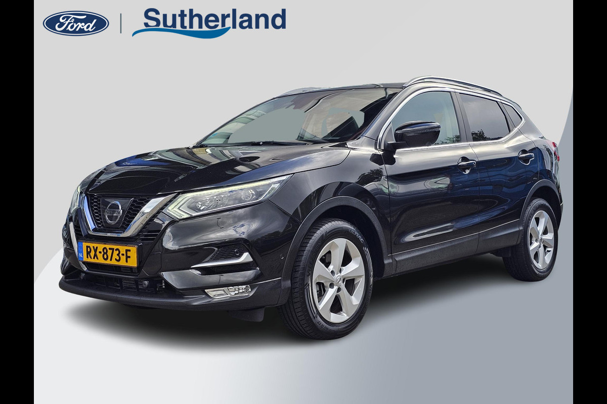 Nissan QASHQAI 1.2 Business Edition 115 pk Automaat | Led verlichting | Panoramadak | Half leder | 360 camera | Stoelverwarming | Trekhaak | Perfect onderhouden etc.