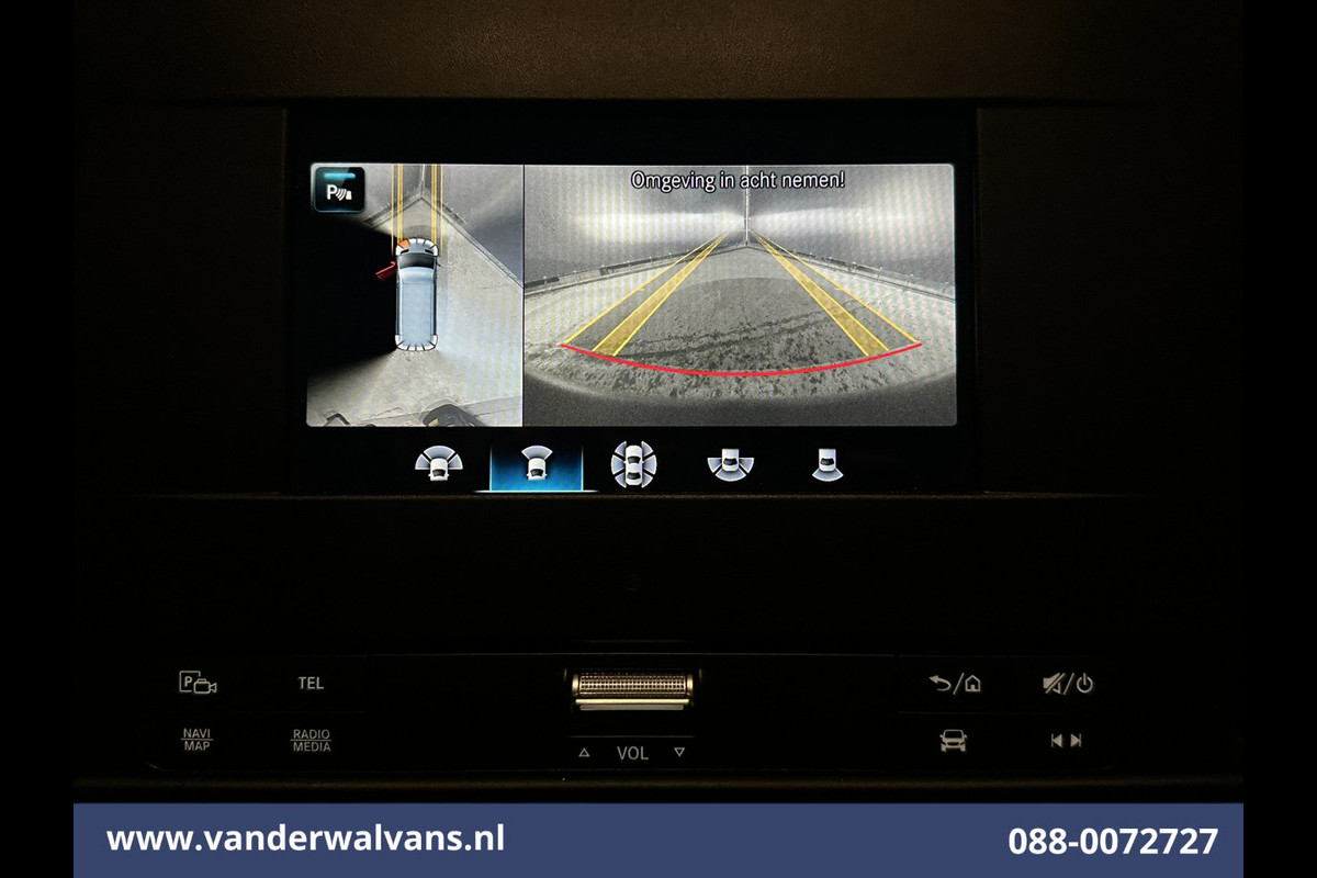 Mercedes-Benz Sprinter 315 CDI 150pk L3H2 Euro6 Airco | 360 Graden Camera | Navigatie | Apple Carplay | Android Auto | Cruiscontrol, Chauffeursstoel, Trekhaak, Stoelverwarming, 270 Gr. achterdeuren, Bijrijdersbank, Parkeersensoren