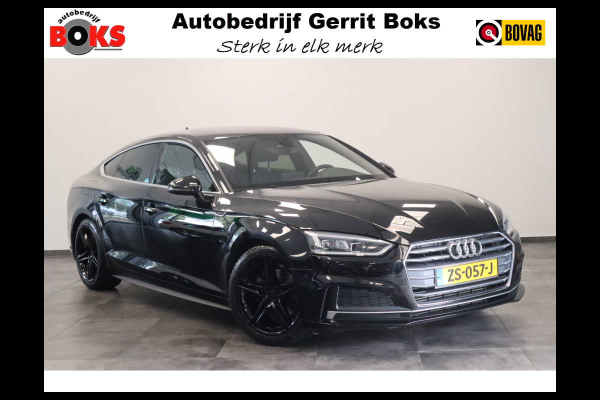 Audi A5 Sportback 35 TFSI Sport S-line edition Cruise Climate Navi N Gloss Black wielen