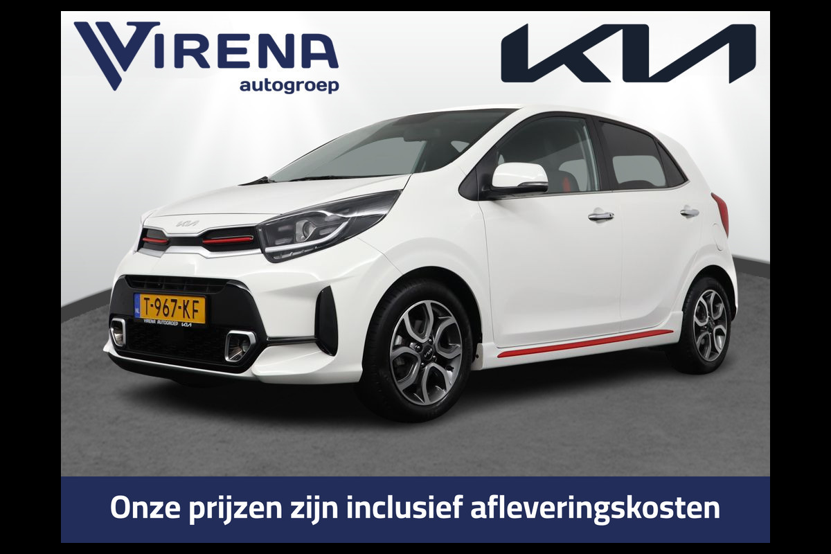 Kia Picanto 1.0 DPi GT-Line - Navigatie - Cruise Control - Camera - Leder - Keyless - Apple CarPlay/Android Auto - Fabrieksgarantie tot 07-2030