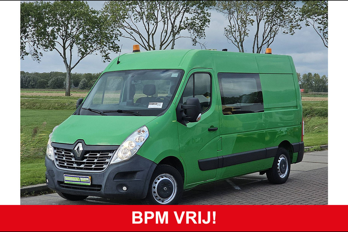 Renault Master T35 2.3 dCi L2H2 Dubbel Cabine Airco Trekhaak 1e Eigenaar Camera Euro6 Oh-Historie 1e Eigenaar!