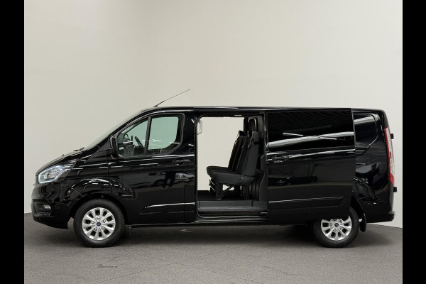 Ford Transit Custom 300 2.0 TDCI L2H1 Limited Dubbele cabine Navi Airco 2 Schuifdeuren Trekhaak PDC Camera Carplay DAB