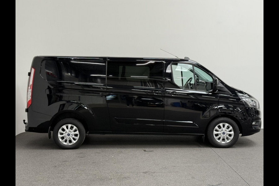 Ford Transit Custom 300 2.0 TDCI L2H1 Limited Dubbele cabine Navi Airco 2 Schuifdeuren Trekhaak PDC Camera Carplay DAB