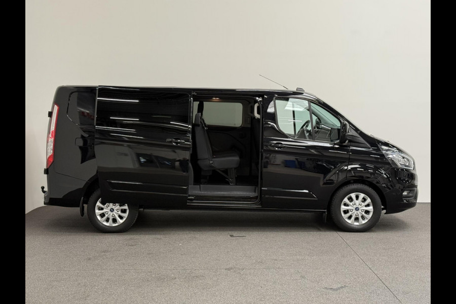 Ford Transit Custom 300 2.0 TDCI L2H1 Limited Dubbele cabine Navi Airco 2 Schuifdeuren Trekhaak PDC Camera Carplay DAB