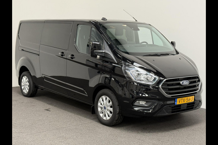 Ford Transit Custom 300 2.0 TDCI L2H1 Limited Dubbele cabine Navi Airco 2 Schuifdeuren Trekhaak PDC Camera Carplay DAB