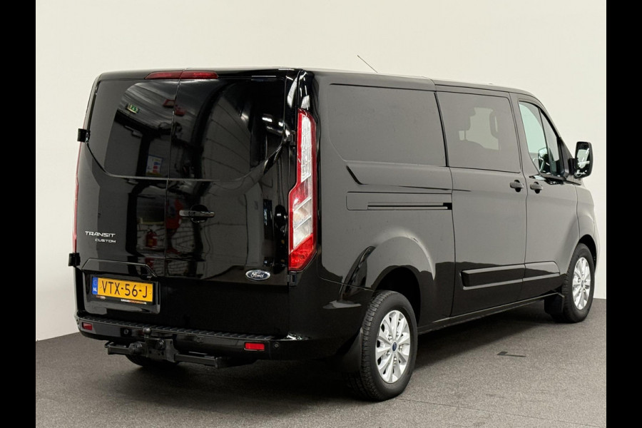 Ford Transit Custom 300 2.0 TDCI L2H1 Limited Dubbele cabine Navi Airco 2 Schuifdeuren Trekhaak PDC Camera Carplay DAB