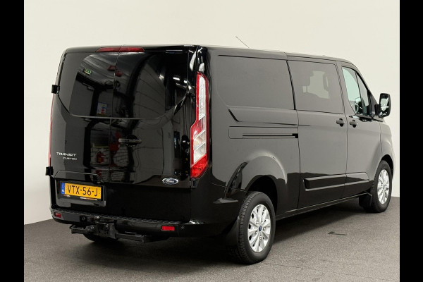 Ford Transit Custom 300 2.0 TDCI L2H1 Limited Dubbele cabine Navi Airco 2 Schuifdeuren Trekhaak PDC Camera Carplay DAB