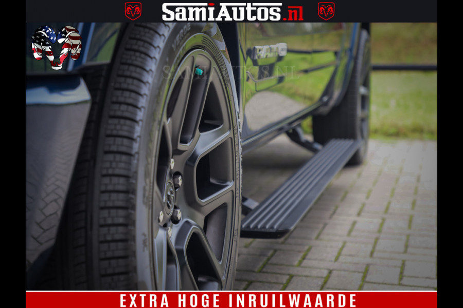Dodge Ram 1500 LongHorn Edition | Hemi 5.7 V8 | HUD | Luchtvering | Bom Vol | PanoramaDak | Patriot Blue | Comfortabele Dubbele Cabine met Royale 5 Zitplaatsen | DC | Crew Cab | 4x4 | Eerste Eigenaar | 57860 Km Dealer Onderhouden |