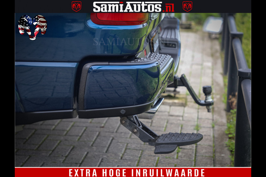 Dodge Ram 1500 LongHorn Edition | Hemi 5.7 V8 | HUD | Luchtvering | Bom Vol | PanoramaDak | Patriot Blue | Comfortabele Dubbele Cabine met Royale 5 Zitplaatsen | DC | Crew Cab | 4x4 | Eerste Eigenaar | 57860 Km Dealer Onderhouden |