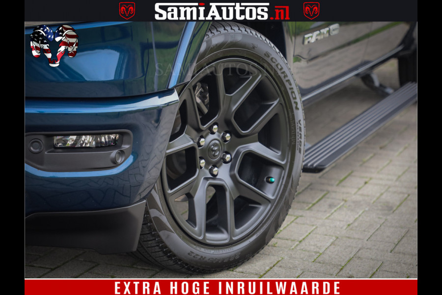 Dodge Ram 1500 LongHorn Edition | Hemi 5.7 V8 | HUD | Luchtvering | Bom Vol | PanoramaDak | Patriot Blue | Comfortabele Dubbele Cabine met Royale 5 Zitplaatsen | DC | Crew Cab | 4x4 | Eerste Eigenaar | 57860 Km Dealer Onderhouden |