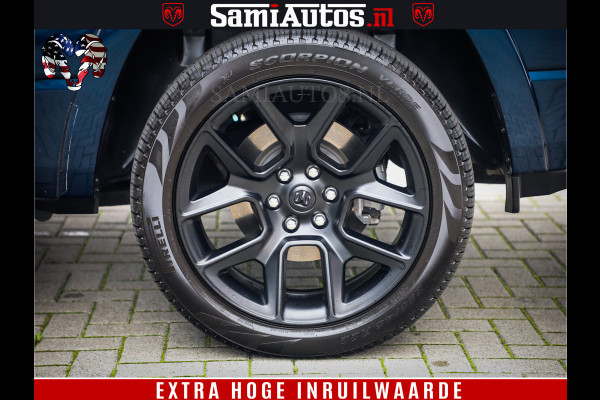 Dodge Ram 1500 LongHorn Edition | Hemi 5.7 V8 | HUD | Luchtvering | Bom Vol | PanoramaDak | Patriot Blue | Comfortabele Dubbele Cabine met Royale 5 Zitplaatsen | DC | Crew Cab | 4x4 | Eerste Eigenaar | 57860 Km Dealer Onderhouden |